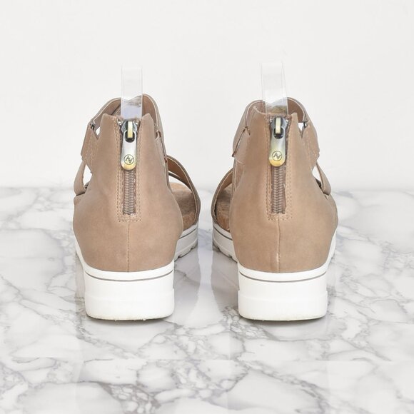 Adrienne Vittadini Sport Cables Platform Sandal Wedge Taupe Size 9.5 - Picture 6 of 8